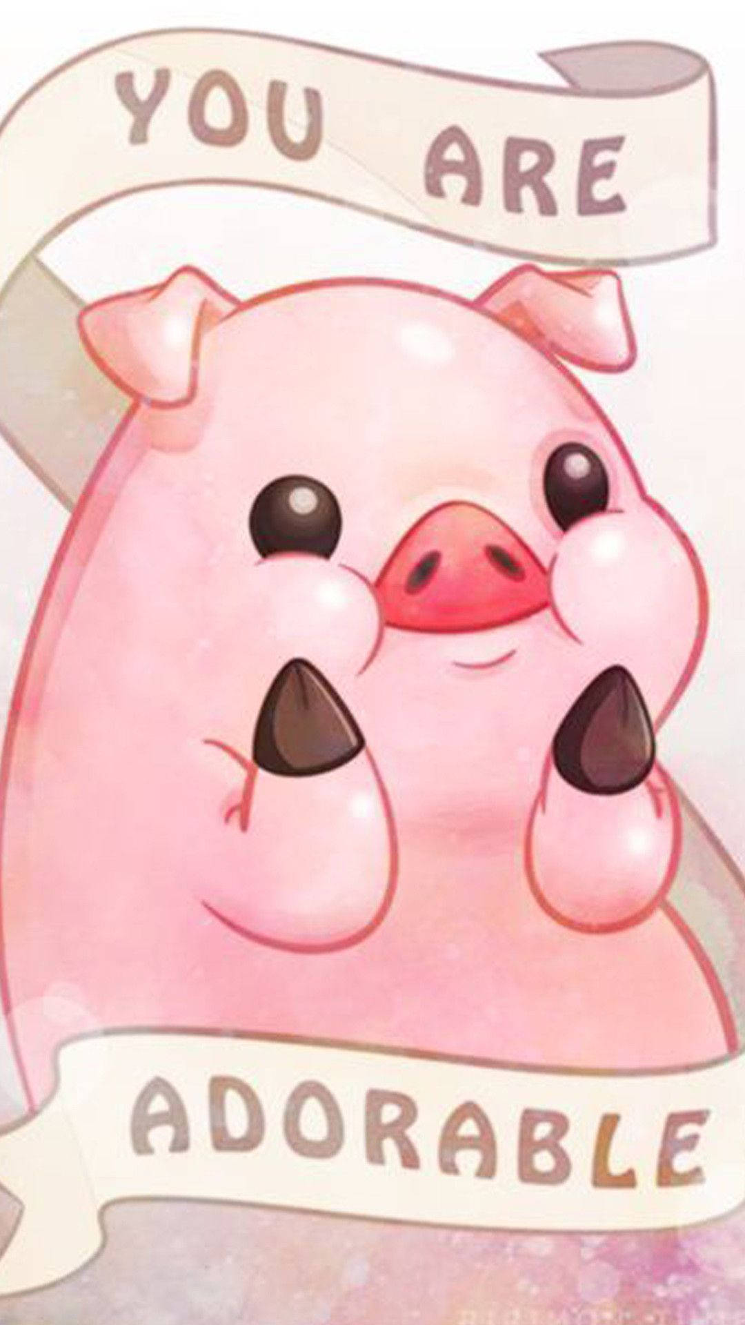 هاتف كرتوني لـ Waddles من Gravity Falls خلفية