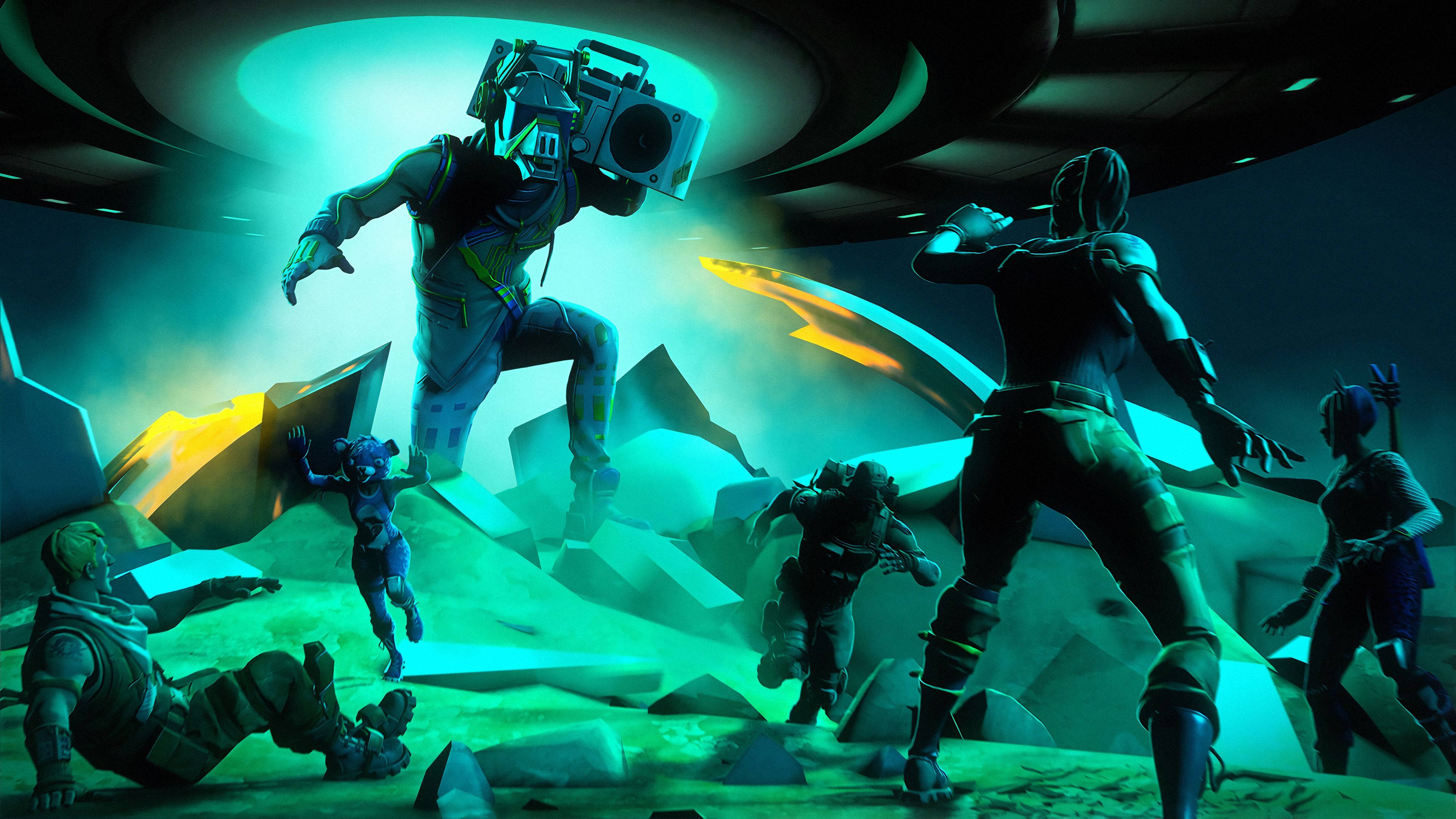 هبوط DJ Yonder من Fortnite خلفية