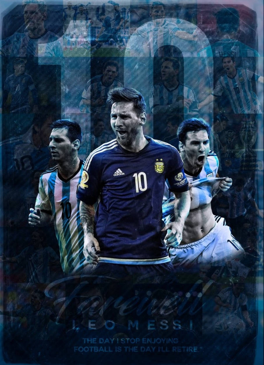 وداع ليونيل ميسي من منتخب الأرجنتين خلفية