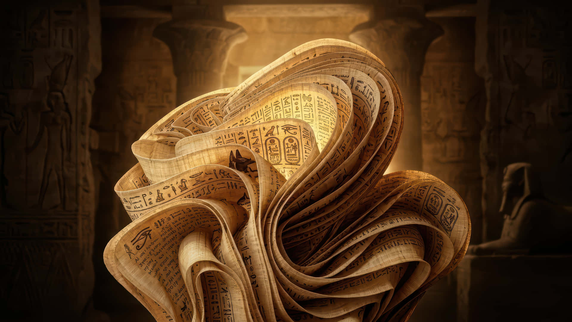 خلفية، مزهرة، سطح المكتب، ويندوز 11، ويندوز، خلفية شاشة، مصرية، مصر، بردي، قديم، ورق