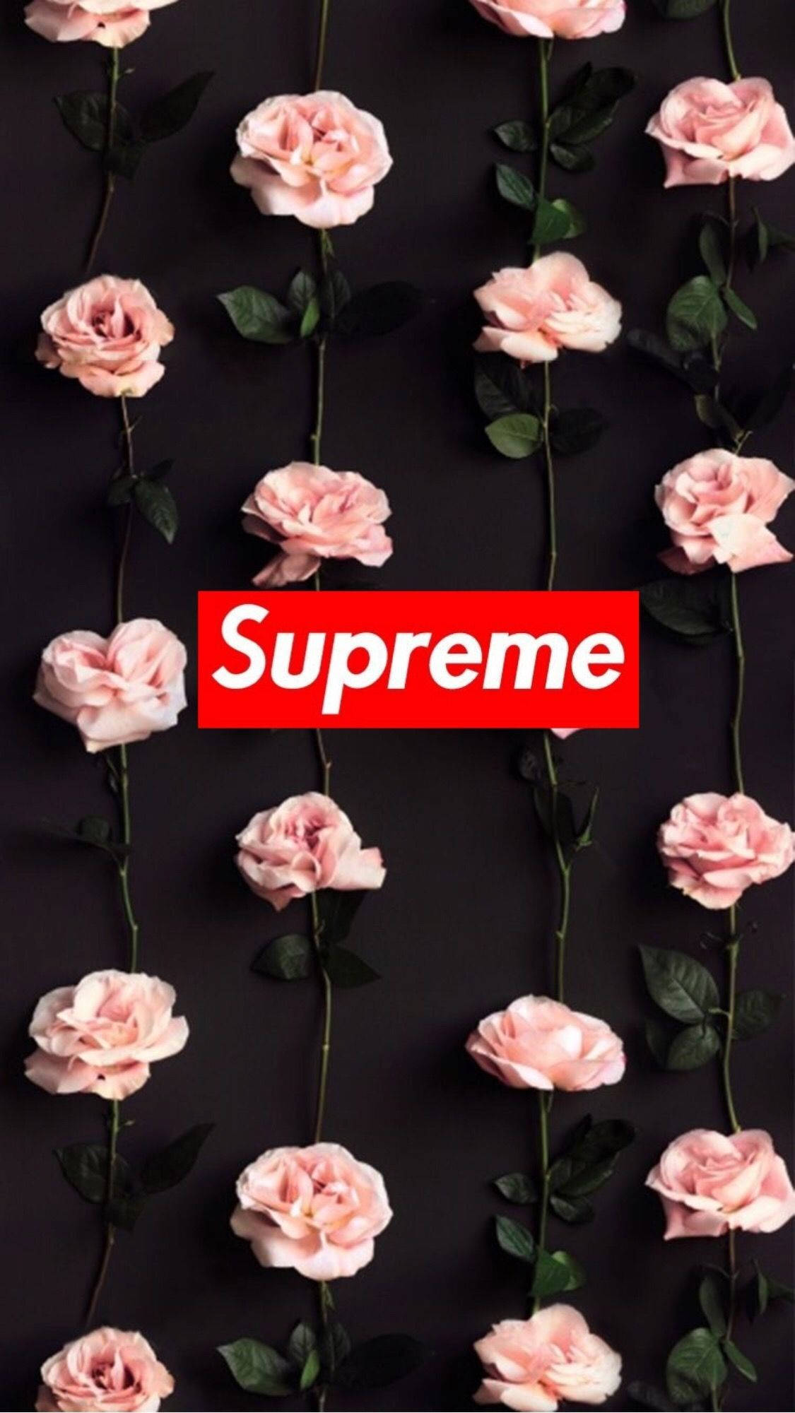 ورود وردية Supreme لطيفة للآيفون خلفية