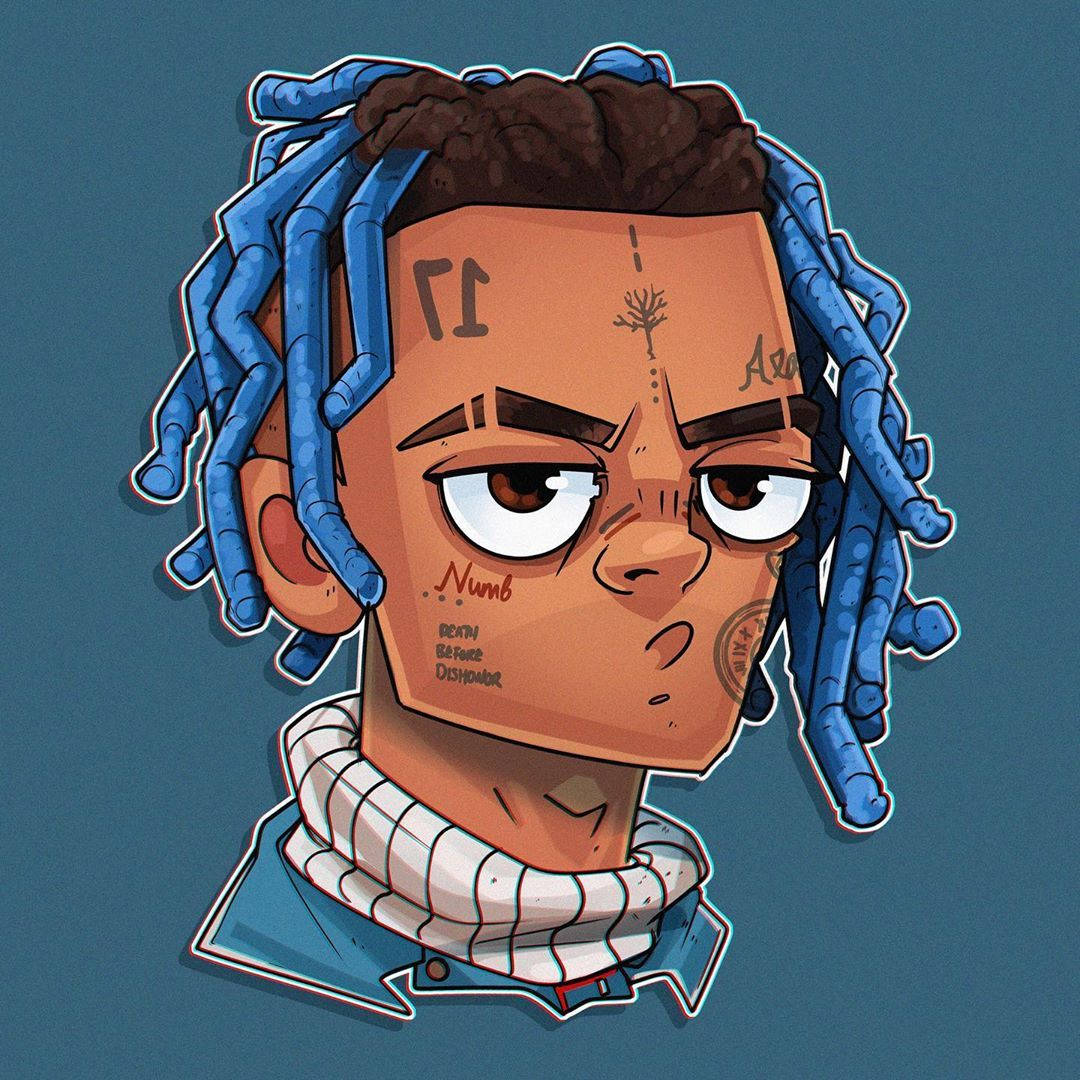 وشوم رقمية أنمي لـ Xxxtentacion خلفية