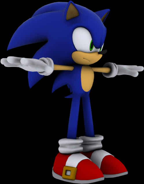 وضعية وقوف القنفذ سونيك خلفية