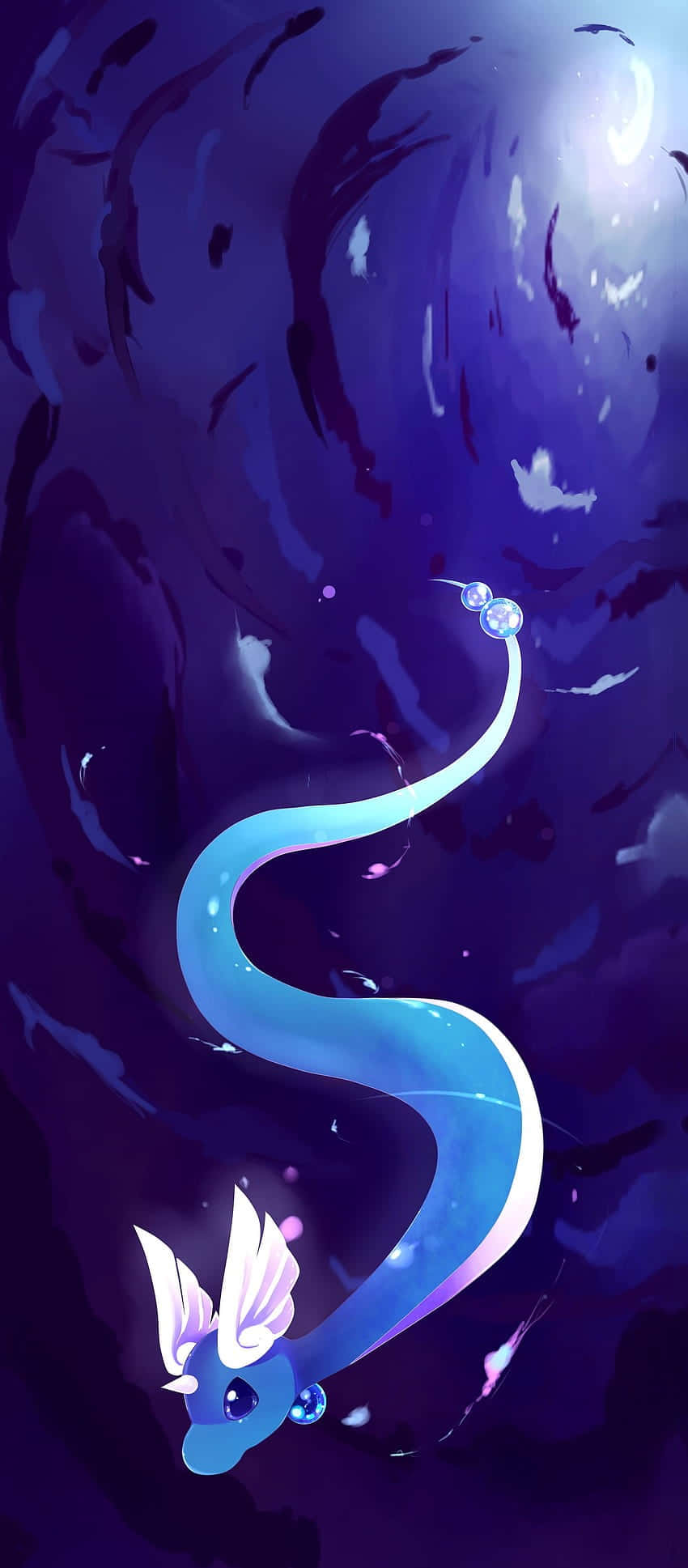 水中的哈克龙抽象插画 خلفية