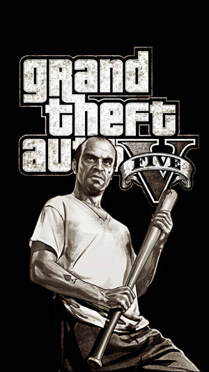 1080P GTA 5 تريفور فيليبس أبيض وأسود — Gta خلفية