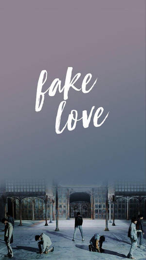 BTS Fake Love تدرج لوني باهت — بي تي إس خلفية