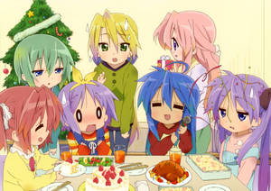 خلفية أطفال أنمي Lucky Star