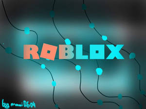 خلفية فنية لشعار لعبة Roblox.
