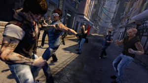 خلفية لعبة Sleeping Dogs — كلاب نائمة خلفية