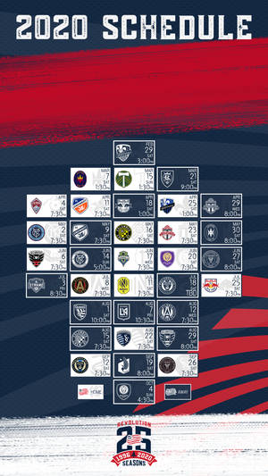 جدول مباريات نيو إنجلاند ريفولوشن في دوري MLS 2020 — كرة القدم متحركة خلفية