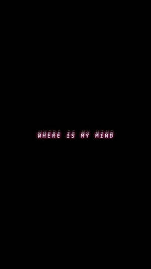 جرافيك Wehre Is My Mind متقطع — أبيض وأسود جمالي متحرك خلفية