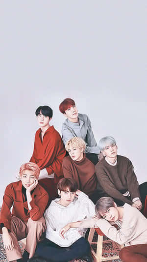 خلفية BTS لهاتف آيفون — صورة جماعية لفرقة bts متحركة خلفية