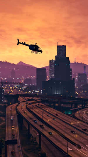 خلفية GTA — لعبة فيديو متحركة خلفية