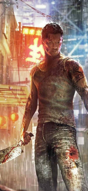 خلفية آيفون Xs لعبة Sleeping Dogs — كلاب نائمة خلفية