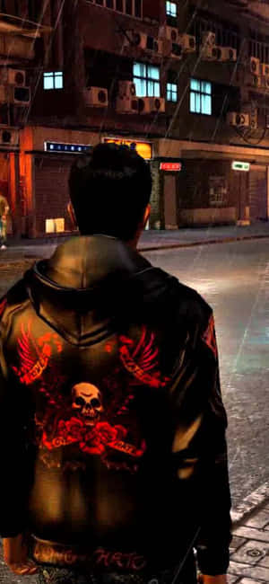 خلفية iPhone Xs لعبة Sleeping Dogs — كلاب نائمة خلفية