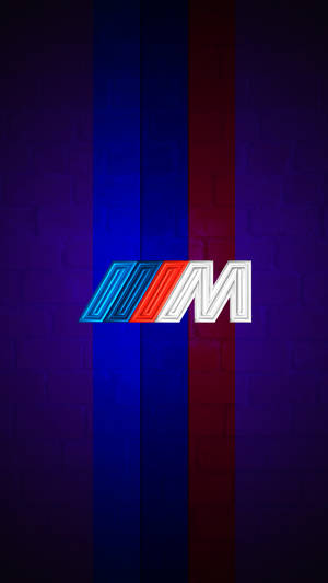 خلفية شعار BMW M باللون الأرجواني مع الخطوط — بي إم دبليو خلفية