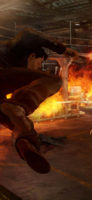 خلفية iPhone Xs Sleeping Dogs — كلاب نائمة خلفية