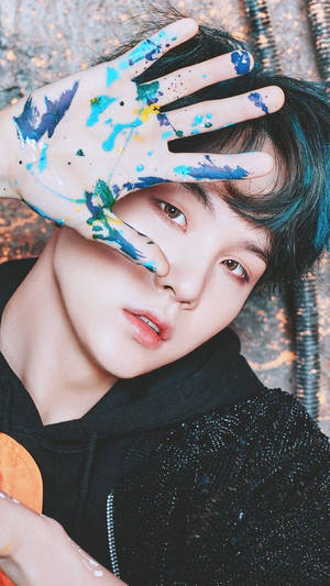 رسم يدوي لطيف لـ Suga من BTS