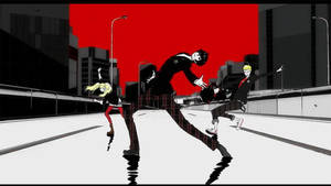 خلفية رقصة أنمي Persona 5 — رقص أنمي خلفية
