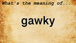 Gawky [خلفية] — بني جمالي متحرك خلفية
