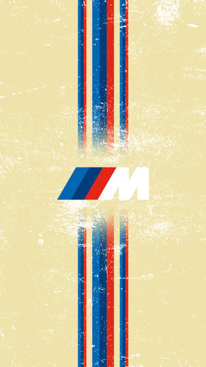 شعار BMW M مخطط أصفر — بي إم دبليو خلفية