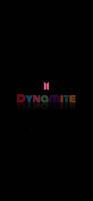 شعار BTS Dynamite الأسود البسيط — جمالية bts خلفية