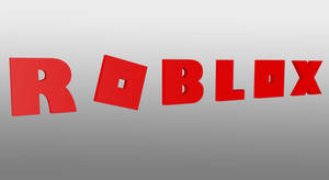 خلفية إبداعية وأنيقة ثلاثية الأبعاد لتصميم شعار لعبة Roblox.