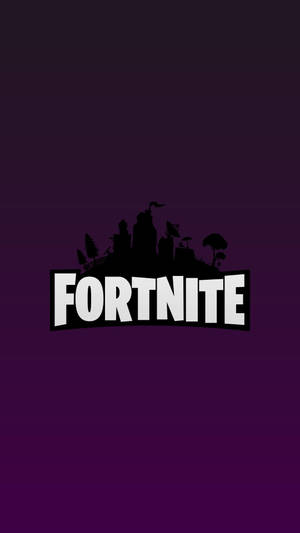 خلفية شعار فورتنايت على خلفية أرجوانية
