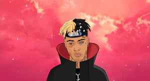 صورة شخصية Xxxtentacion بأسلوب الأكاتسوكي — أنمي كawaii خلفية