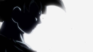 صورة ظلية لـ Goku بحالة الغريزة الفائقة — غوكو الغريزة الفائقة خلفية