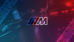 علامات إطارات سيارات مع شعار BMW M — بي إم دبليو خلفية