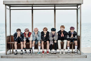 غلاف الألبوم الترويجي الرائع BTS لابتوب — جمالي لابتوب خلفية