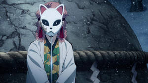 خلفية قناع سابيتو من قاتل الشياطين — روي قاتل الشياطين خلفية