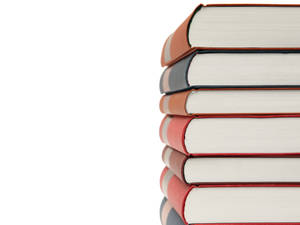 كتب مرجعية على خلفية بيضاء — كتاب جمالي خلفية