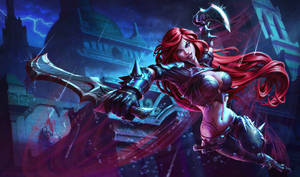خلفية ألعاب كترينا بدقة 4K من لعبة League of Legends — 4K Gaming خلفية