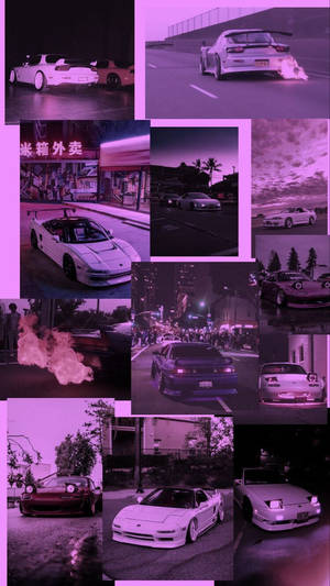 كولاج صور جمالي لسيارات JDM