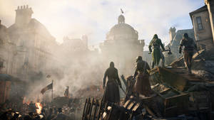 خلفية ألعاب Assassin's Creed Unity Revolution بدقة 4K — 4K Gaming خلفية