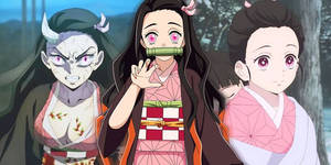 مراحل حياة نيزوكو المختلفة من أنمي Demon Slayer