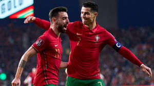 منتخب البرتغال لكرة القدم كريستيانو وبرونو — كريستيانو رونالدو خلفية