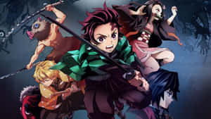 خلفية Demon Slayer بدقة 4K — قاتل الشياطين 4K متحركة خلفية