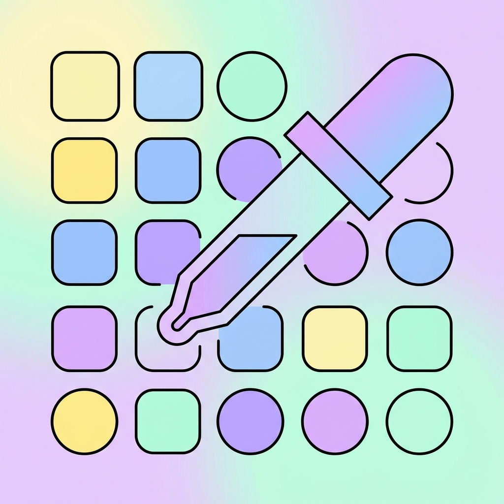 أدوات الألوان رسم توضيحي للأدوات