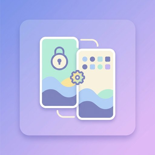 زوج شاشة القفل والشاشة الرئيسية | wallpaper image tool preview